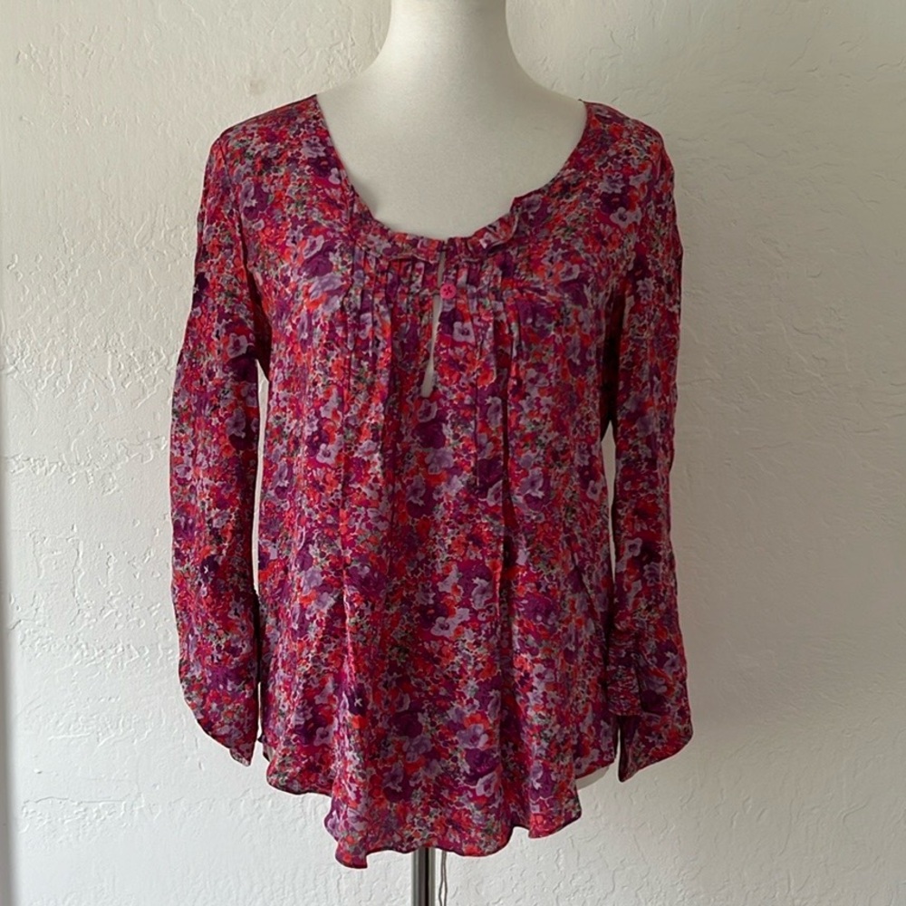 Rebecca Taylor Multicolor Floral Blouse